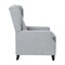 Merrick Lane Mauro Contemporary Pushback Recliner with Accent Nail Trim-Wingback Manual Recliner